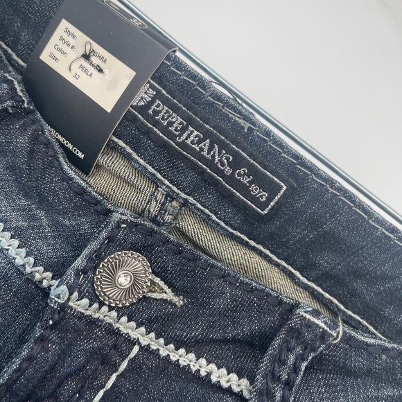 Pepe Jeans New “Tishra”  Slim Denim Capris Sz 32 MSRP $62 - Picture 2 of 6